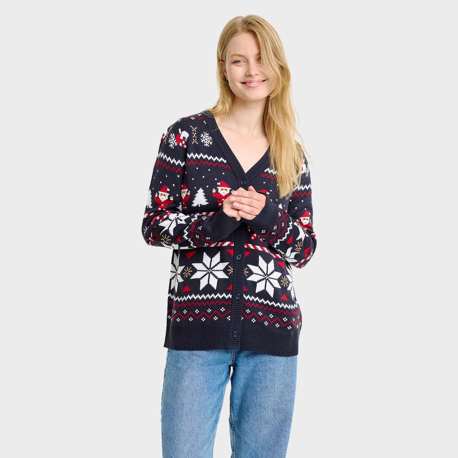 Santa’s julcardigan – Dam